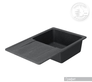 Мойка кухонная Акватон Аманда 78см графит